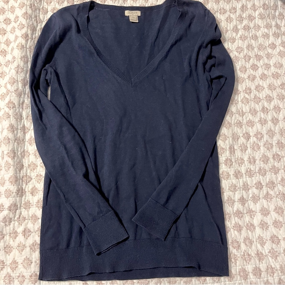 J.Crew | Navy V-neck Sweater
